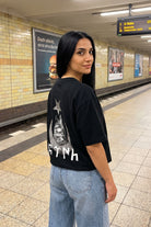 REALSTIL Göktürk Oversized T-Shirt Black – Model Damen