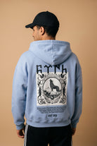 REALSTIL Göktürk Oversized Zipper Hoodie Powder Blue – Model Herren