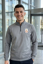 Galatasaray Zip Longsleeve in Grau – Model-Foto Herren