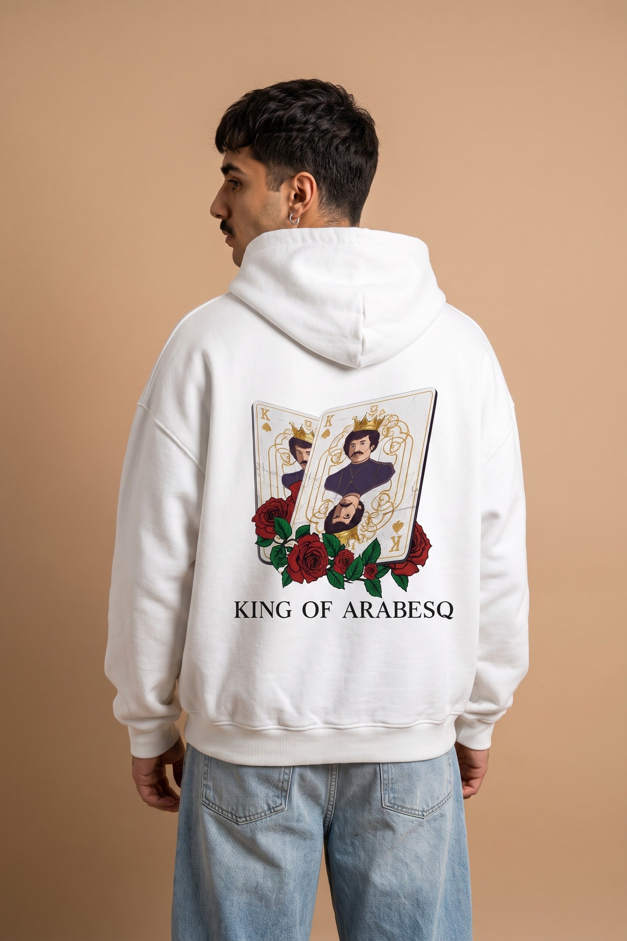REALSTIL Gürses Oversized Hoodie White – Model Herren