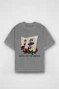 Gürses Washed T-Shirt in Washed Grey – Produktbild Frontprint