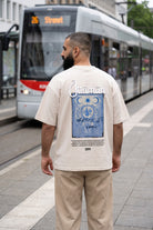 REALSTIL Ottoman Oversized T-Shirt Sand – Model Herren