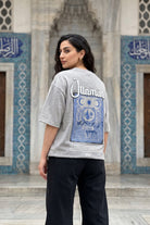 Ottoman Washed Oversized T-Shirt – Damen Streetstyle, Backprint