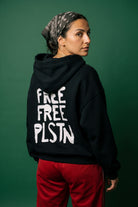 REALSTIL Palestine Oversized Hoodie Black – Model Damen