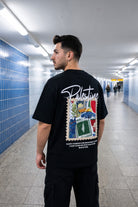 REALSTIL Palestine Oversized T-Shirt Black – Model Herren