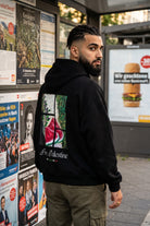 REALSTIL Palestine Oversized Hoodie Black – Model Herren