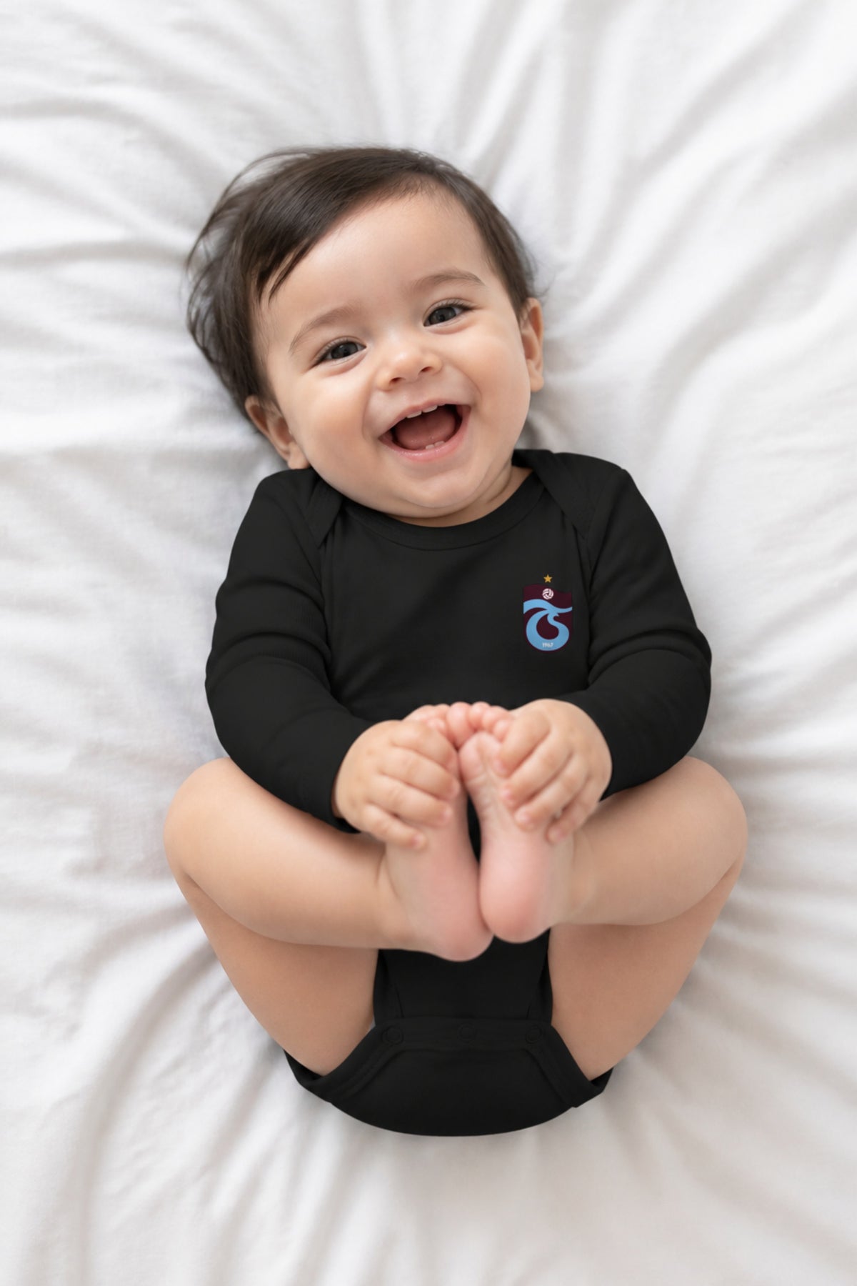 REALSTIL Trabzonspor Bio-Babybody – getragen, Schwarz