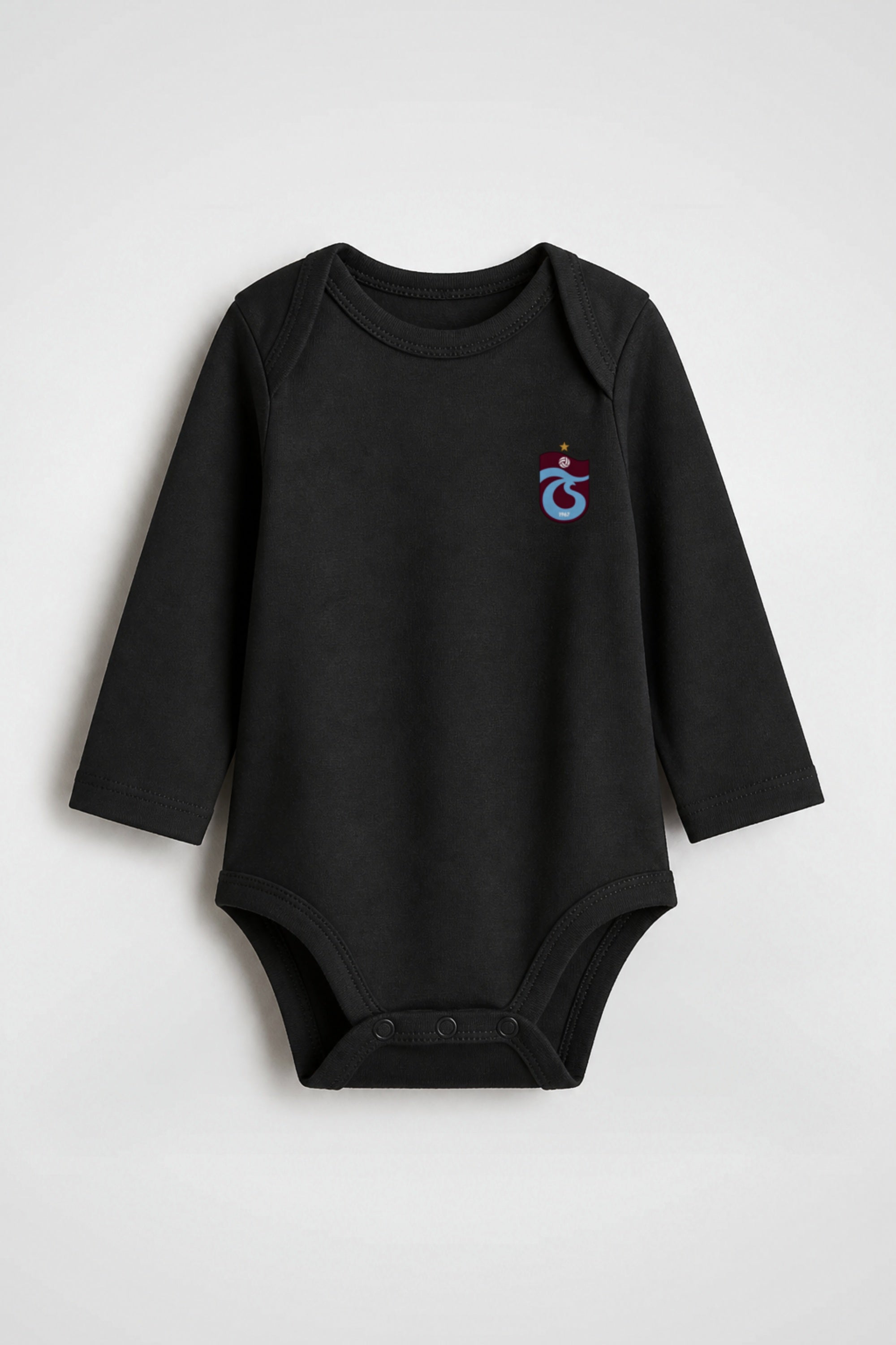 Trabzonspor Bio-Babybody Langarm in Schwarz