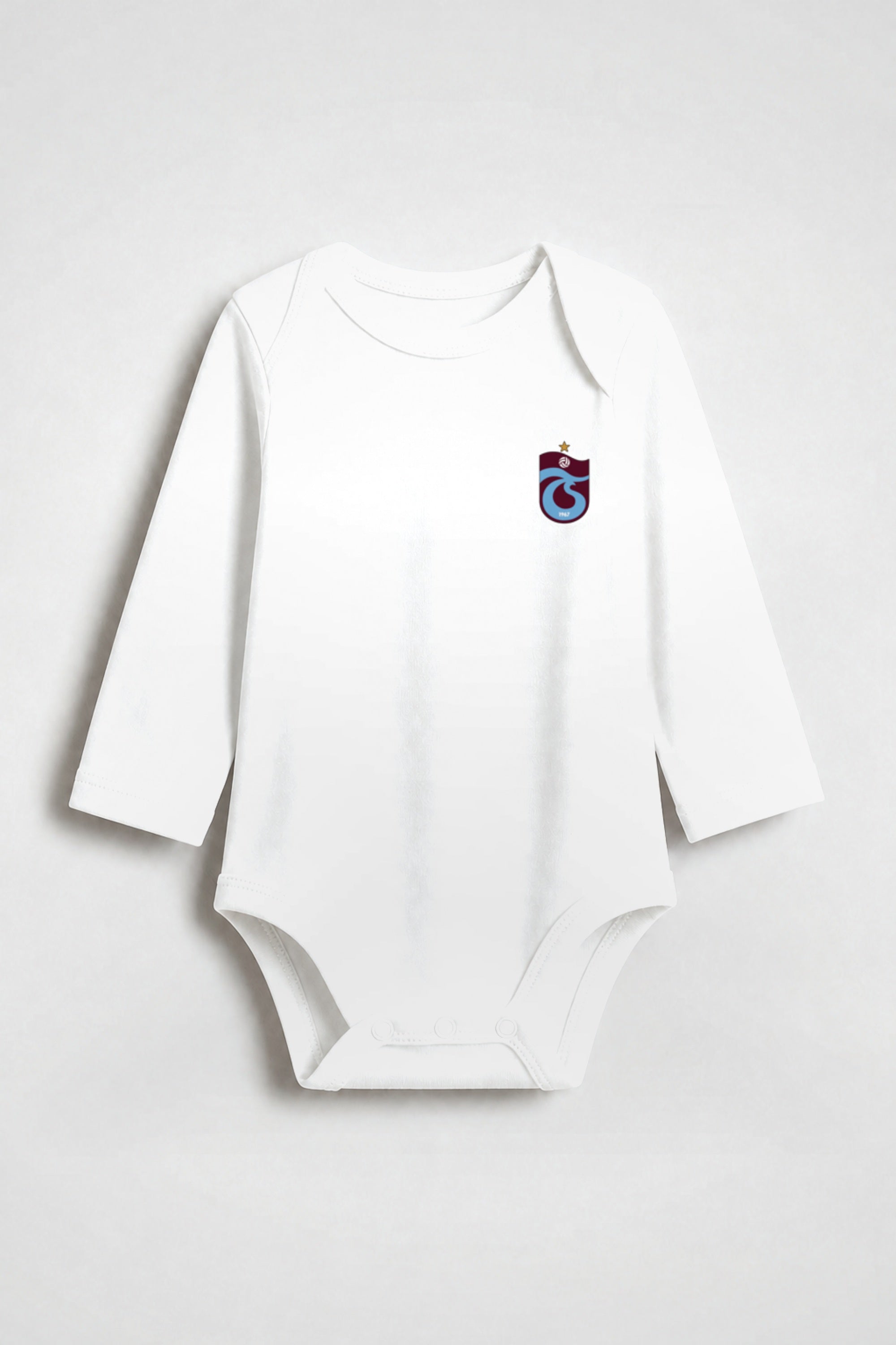 Trabzonspor Bio-Babybody Langarm in Weiß