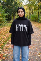 REALSTIL Türk Oversized T-Shirt Black – Model Damen