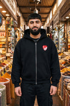 REALSTIL Türkiye Oversized Zipper Hoodie Black – Model Herren