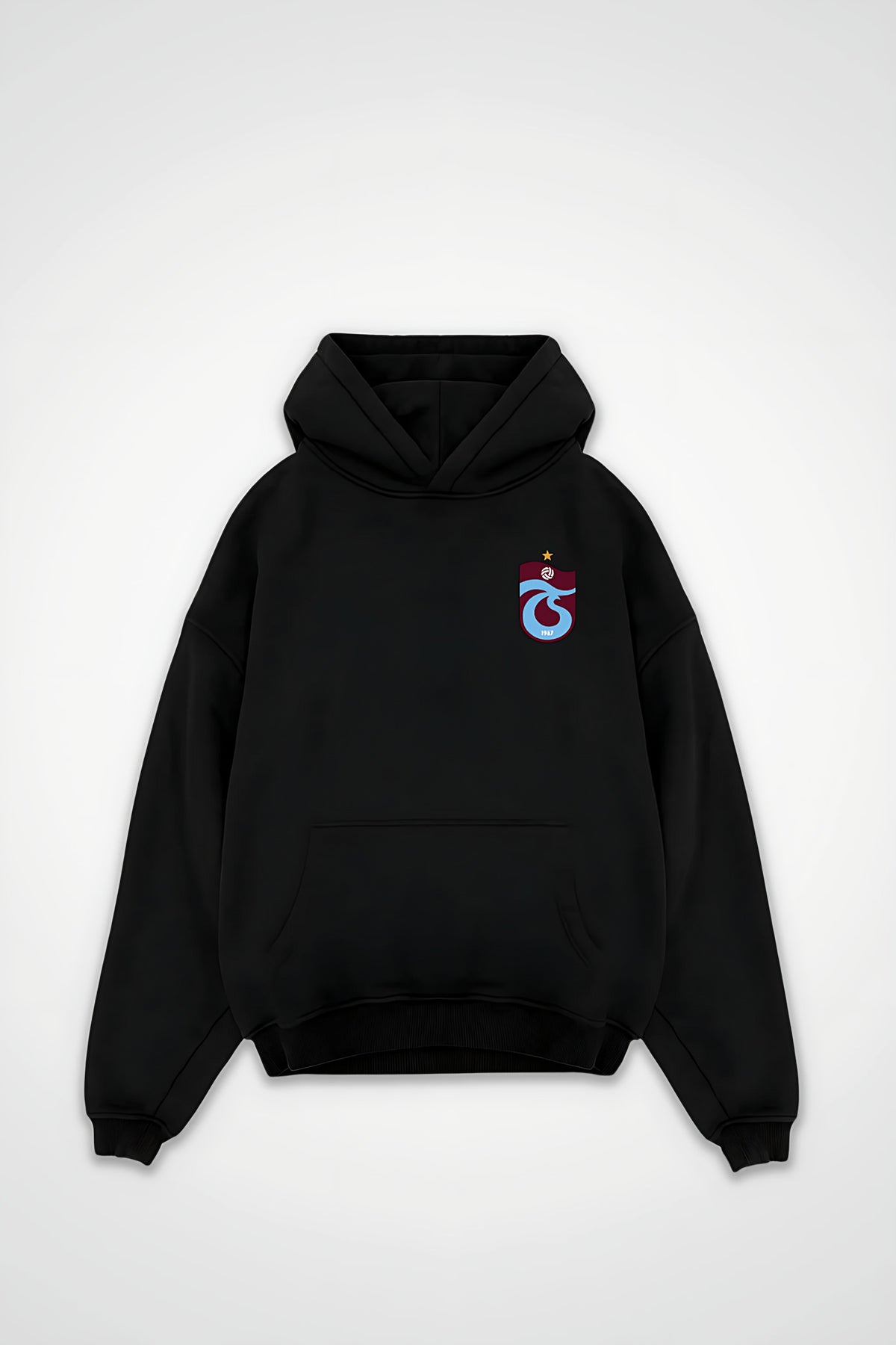 Trabzon Oversized Hoodie in Schwarz (Black)